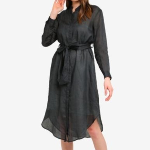 Banana Republic Ramie Shirt Dress NWOT - Picture 1 of 14
